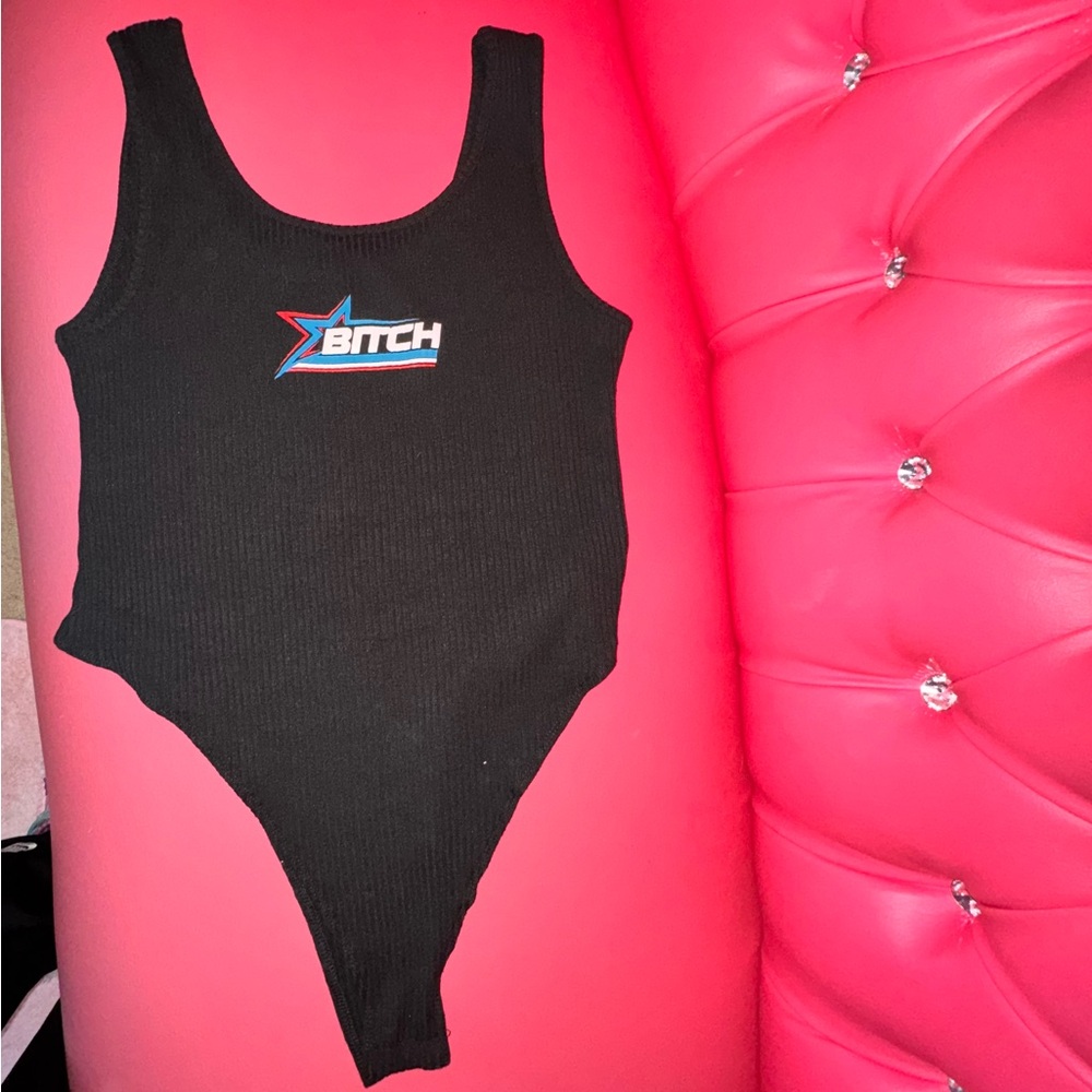 POSTER GIRL Black Bodysuit